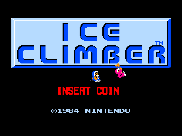 Vs. Ice Climber Title Screen